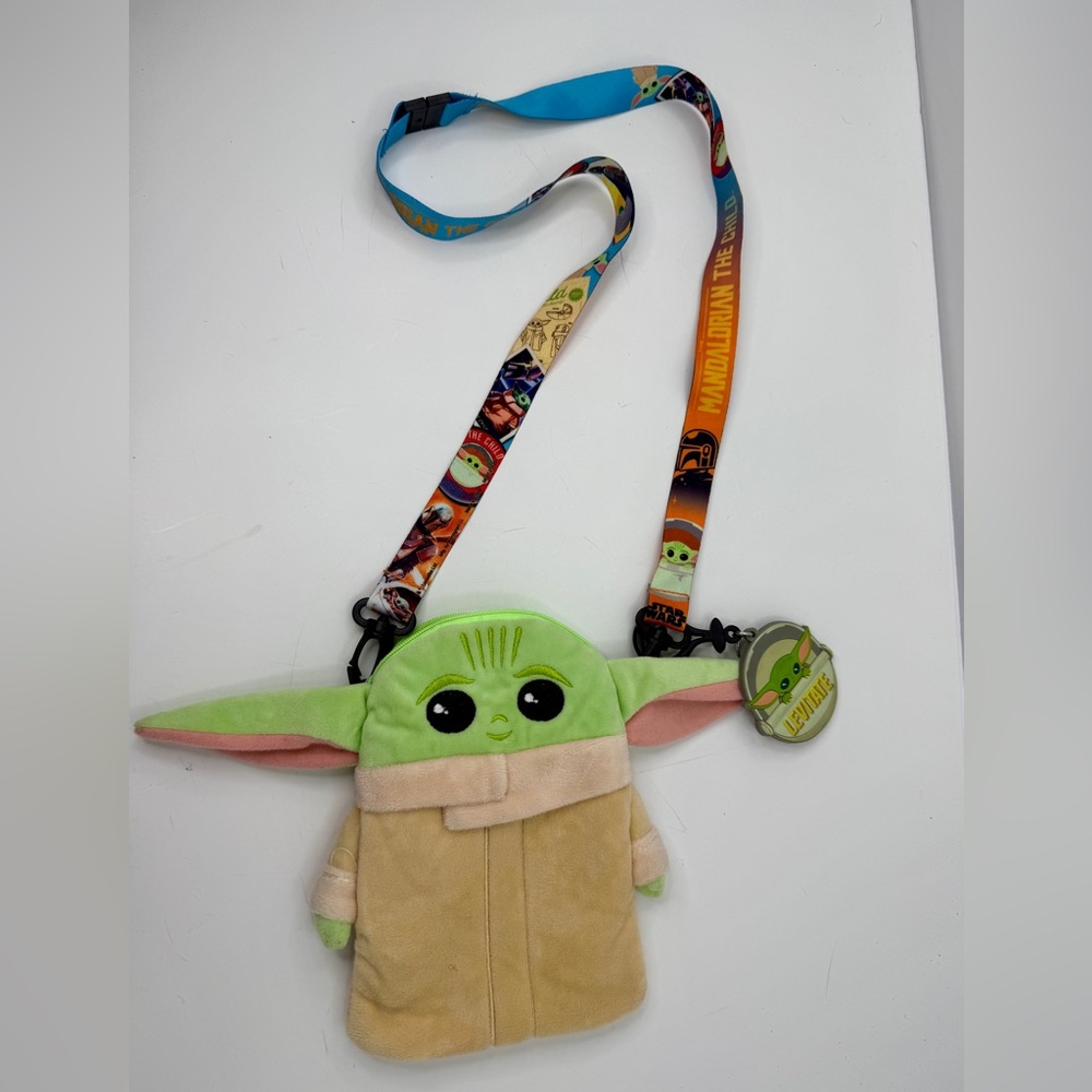 Disney Star Wars The Mandalorian Child Deluxe Plush Lanyard with Card Holder